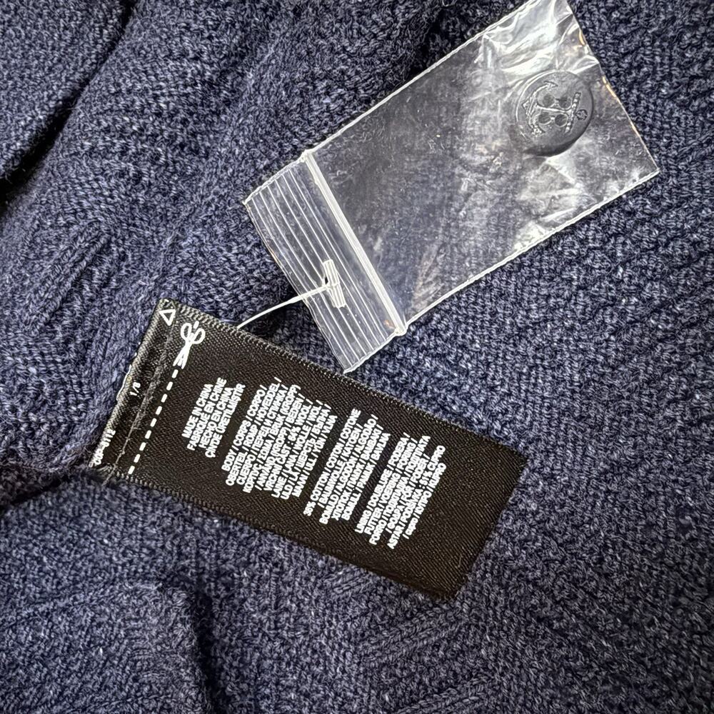 RRL Ralph Lauren Double RL Wool Cotton Belted Sweater Dress Size 2 S Blue $895 - Picture 12 of 12
